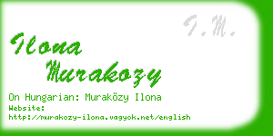 ilona murakozy business card